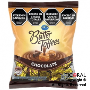 GOLO CARAMELO BUTTER TOFFEES CHOCOLATE X 140 GR x 1